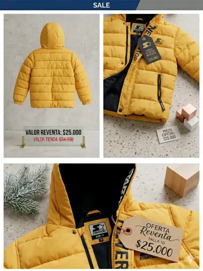 🟡 PARKA STARTER | ABRIGO Y ESTILO PARA EL INVIERNO - miniatura 1