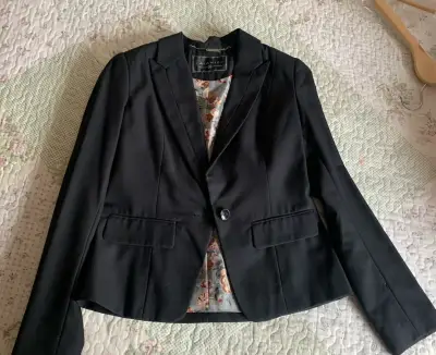 Blazer negro Alaniz talla 36 - miniatura 1