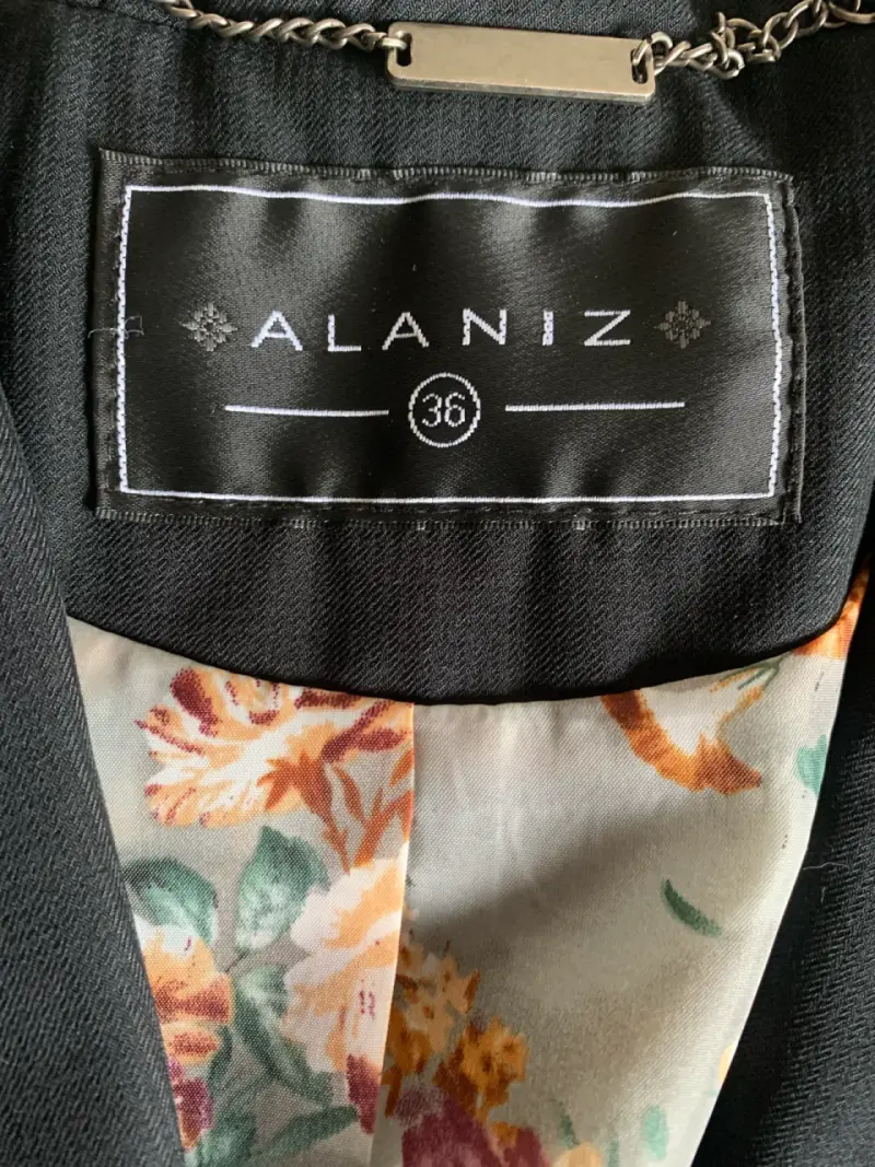 Blazer negro Alaniz talla 36 - 2