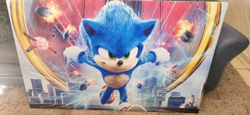 Cuadro Gigante de Sonic la Película! (79x124 cm)