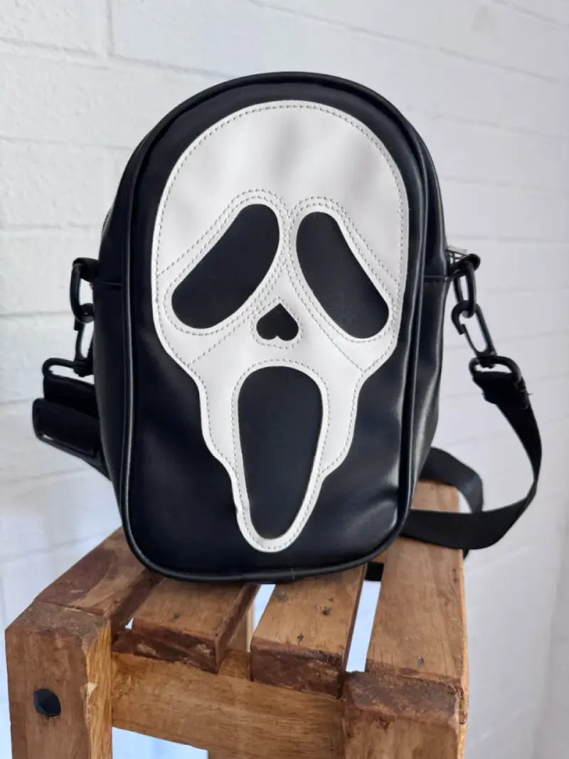 Bandolera Scream negra y blanca