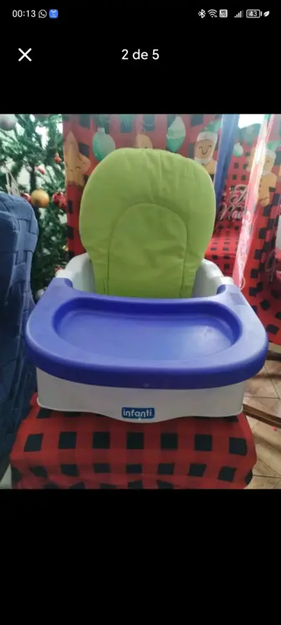 Silla de bebé Infanti verde y azul - miniatura 1