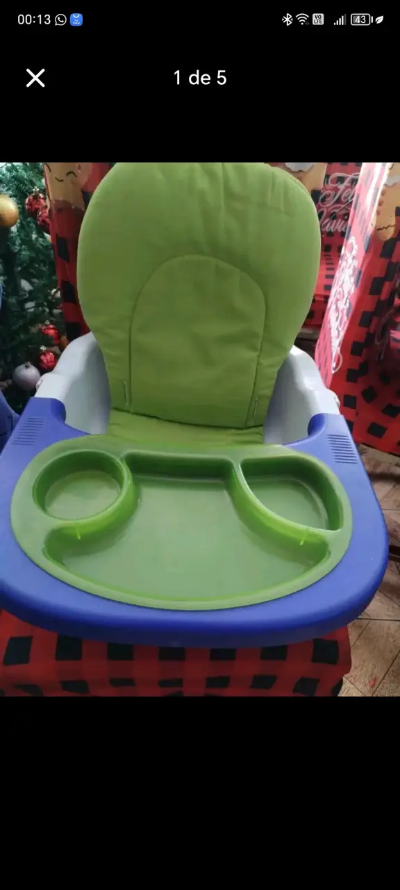 Silla de bebé Infanti verde y azul - 2