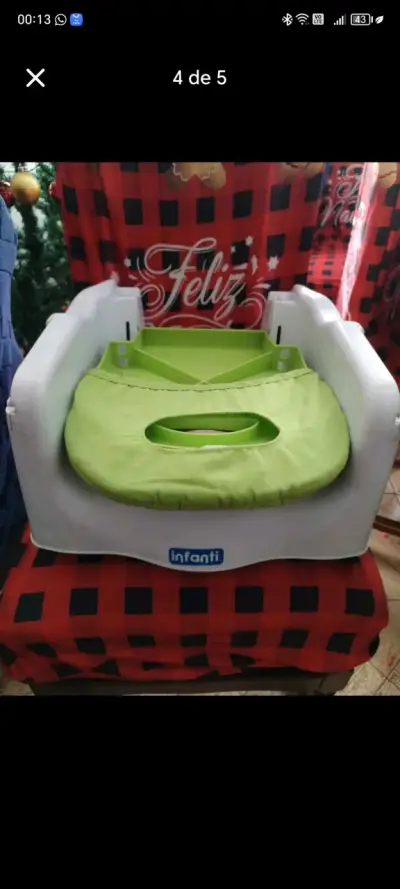 Silla de bebé Infanti verde y azul - miniatura 4