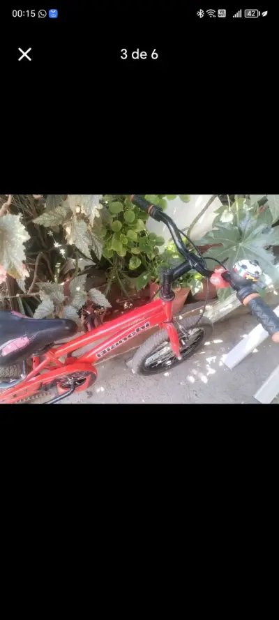 Bicicleta infantil roja Bianchi aro 16 - miniatura 1