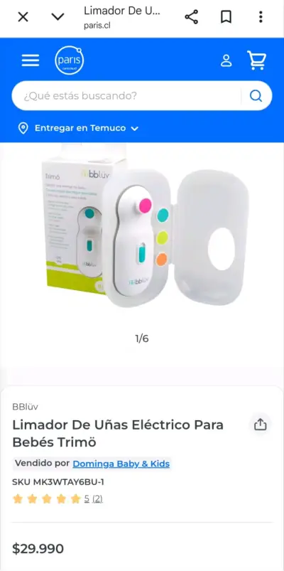 Limaúñas eléctrico Bblüv - miniatura 4