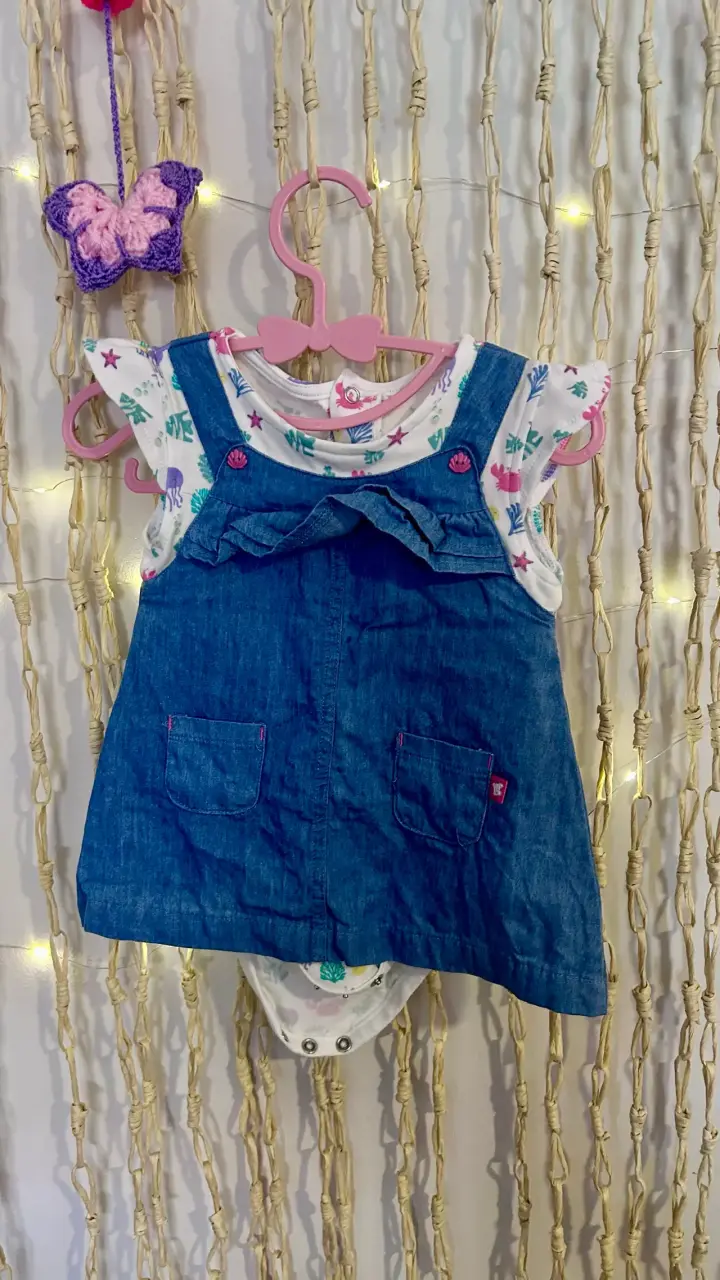 Vestido bebé jeans con body