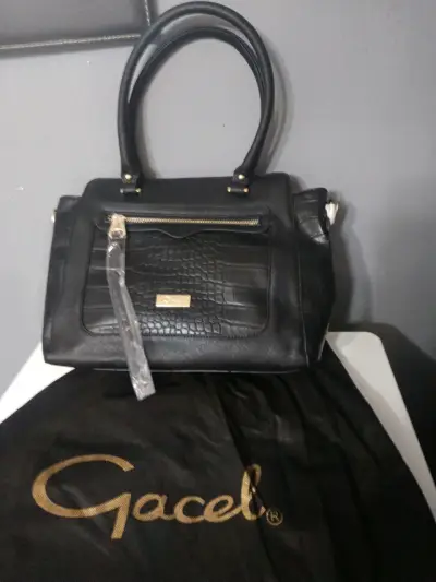 Cartera negra elegante - miniatura 4
