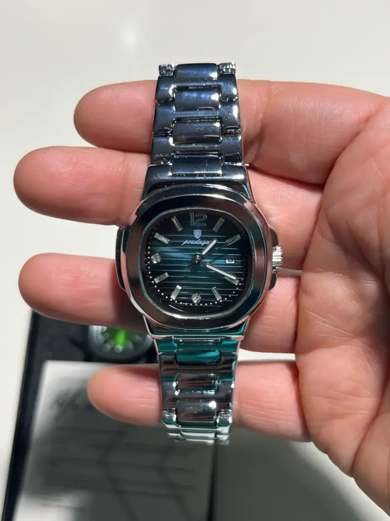 Relojes Montre Claire con esfera verde y azul - 2