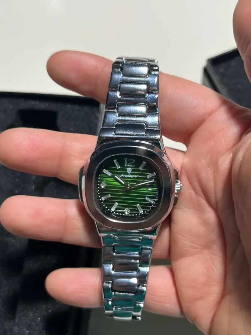 Relojes Montre Claire con esfera verde y azul - 3