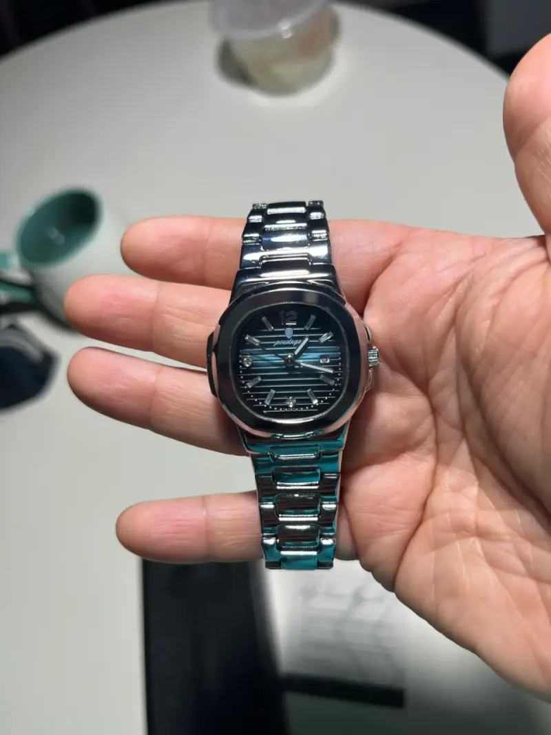 Relojes Montre Claire con esfera verde y azul - 4