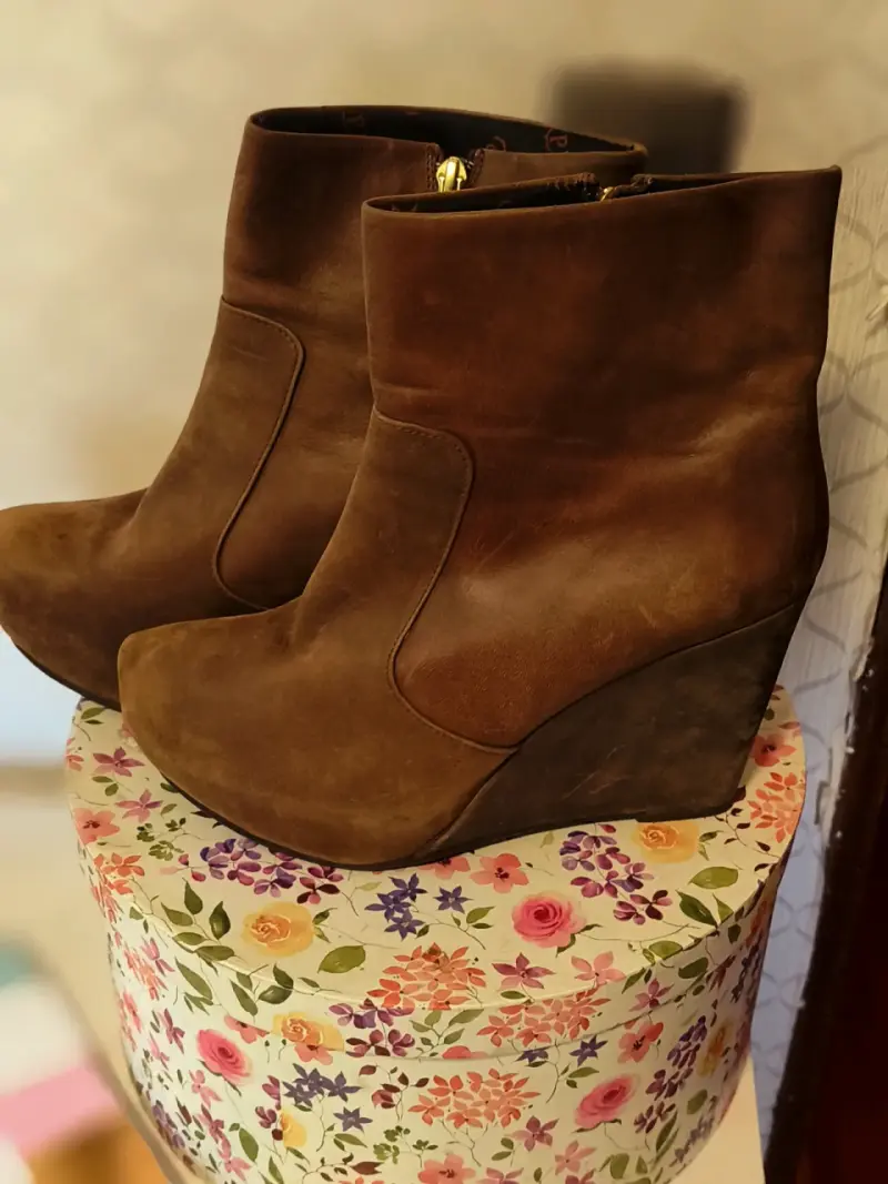 Botines de cuero POLLINI - 1