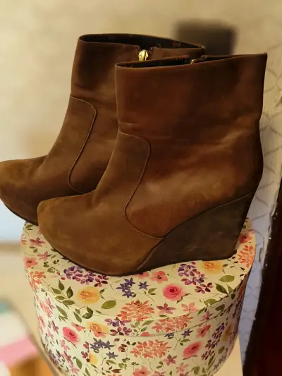 Botines de cuero POLLINI - miniatura 1