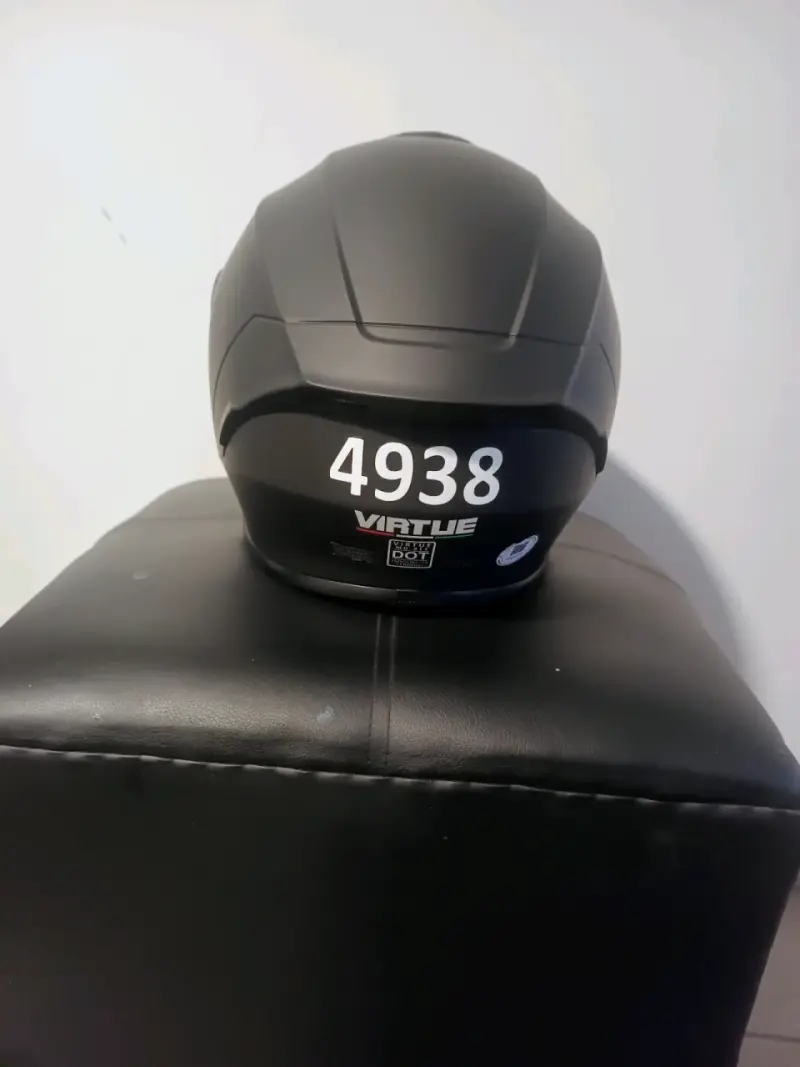 Casco de moto Rappi negro - 4
