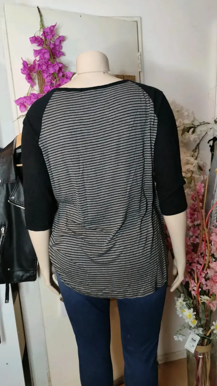 Polera rayada talla 2XL - 3