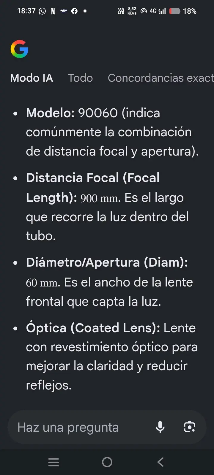 Telescopio con trípode negro - 2