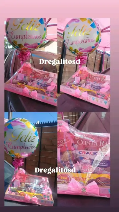 Canasta regalo de cumpleaños - miniatura 4