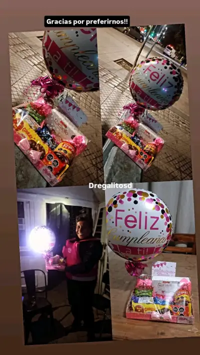 Canasta regalo de cumpleaños - miniatura 5