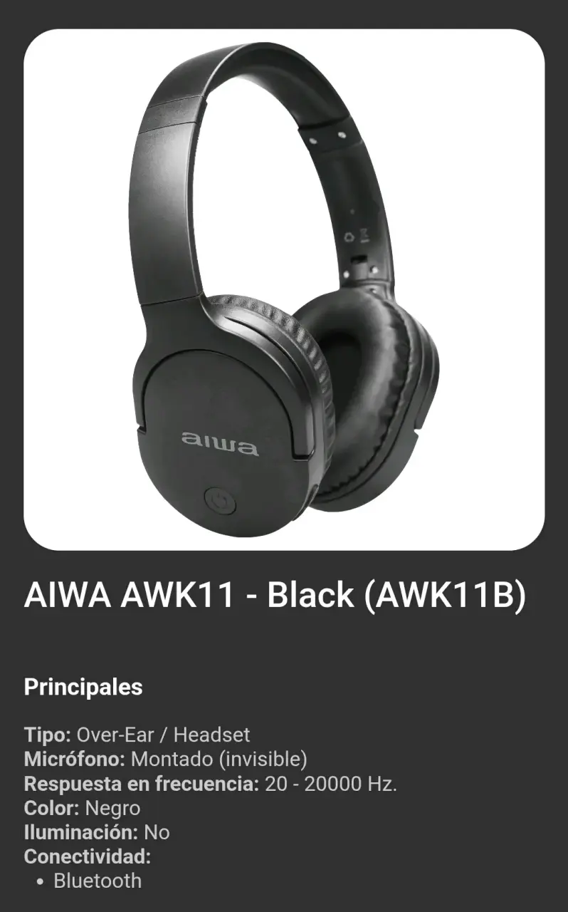 Audífonos Aiwa AWK11 - 2
