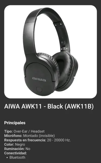 Audífonos Aiwa AWK11 - miniatura 2