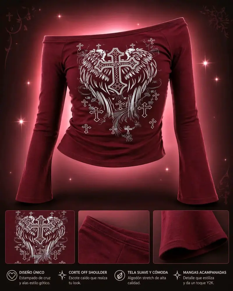 Vestido velo dragón chino y polera estilo YK2 - 2