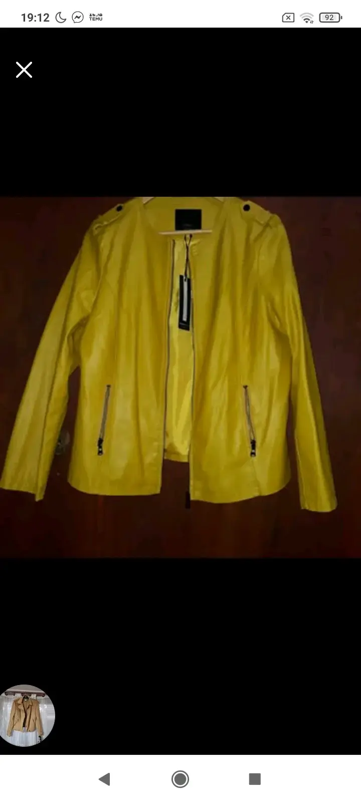 Chaqueta amarilla con cierre - 2