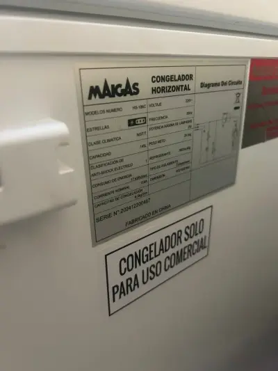 Congelador blanco marca Maigas - miniatura 5