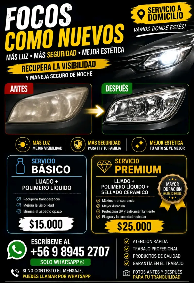 Restauración de focos automotrices - 1
