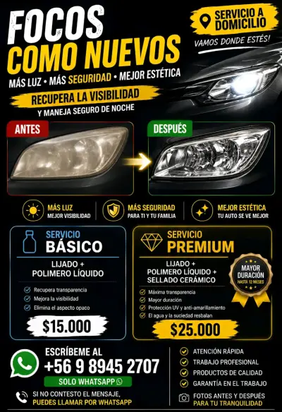 Restauración de focos automotrices - miniatura 1