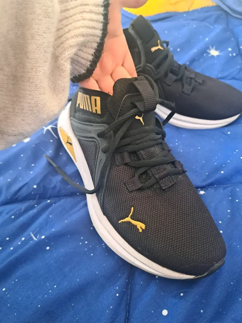 Zapatillas negras Puma deportivos - 5