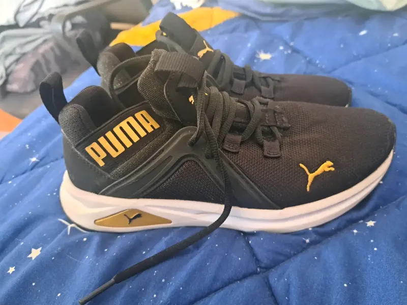 Zapatillas negras Puma deportivos - 6