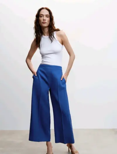 Pantalones culotte azul - miniatura 5