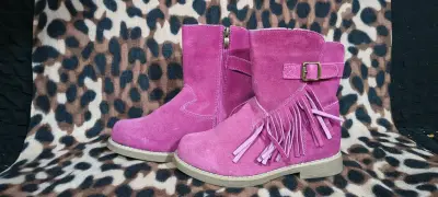 Botas rosadas con flecos - miniatura 2