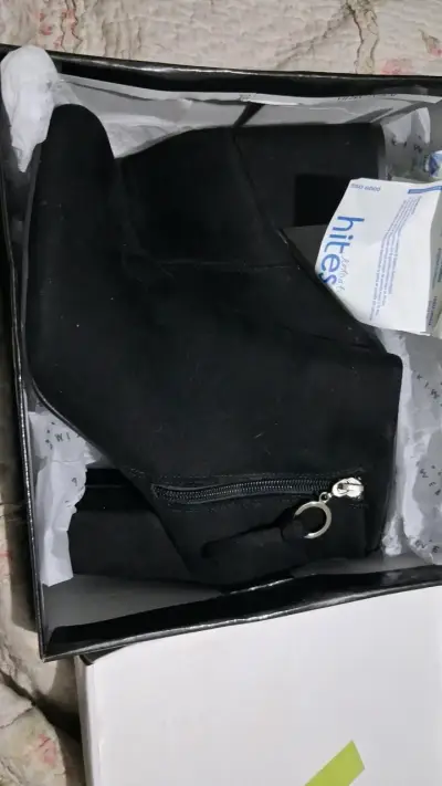 Botines vaqueros negros bordados - miniatura 3