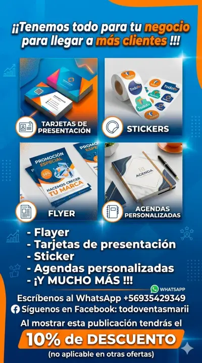Tarjetas y Stickers Publicitarios - miniatura 1