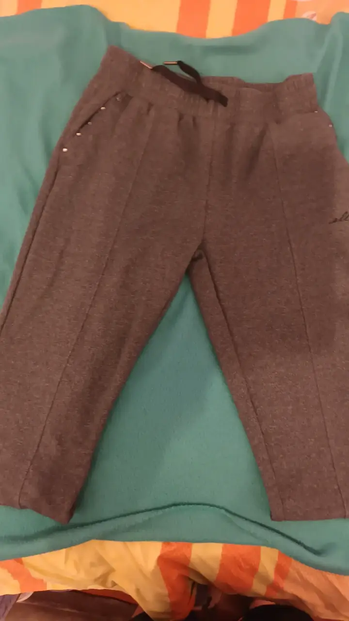 Pantalón buzo ellese gris talla xxl