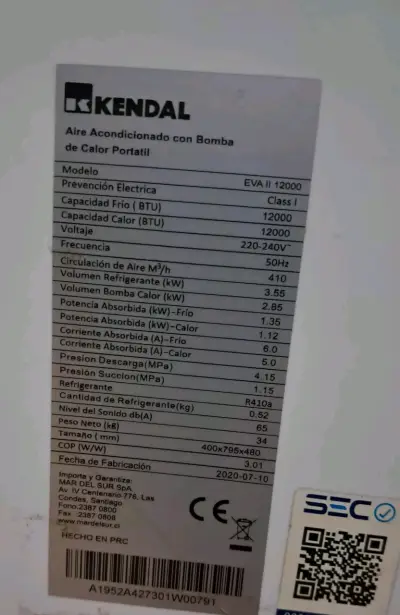 Aire acondicionado portátil Kendal - miniatura 1