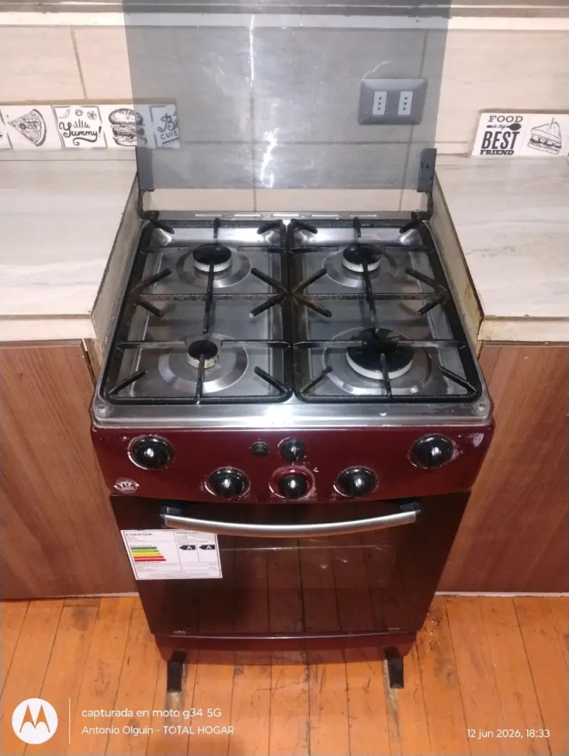Cocina a gas de 4 quemadores - 1