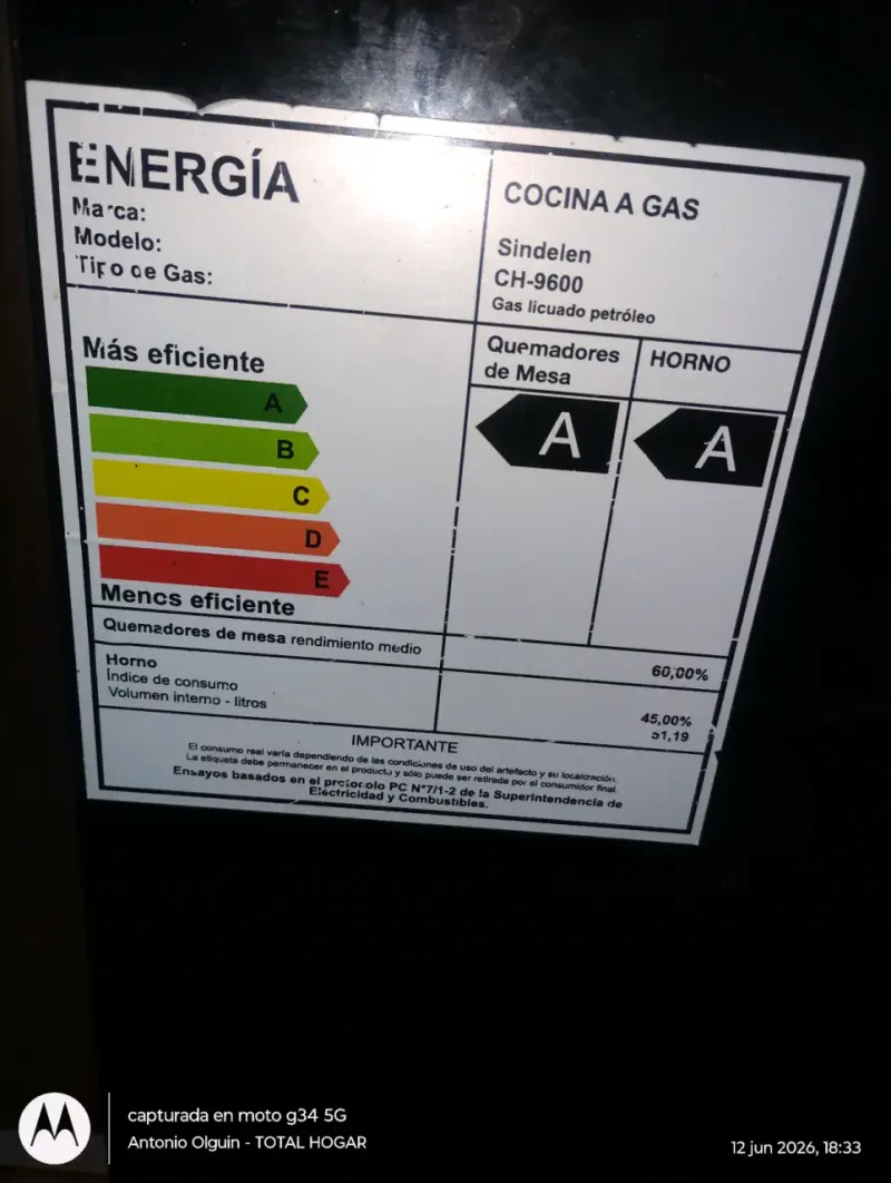 Cocina a gas de 4 quemadores - 2