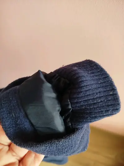 Abrigo azul con capucha - miniatura 4