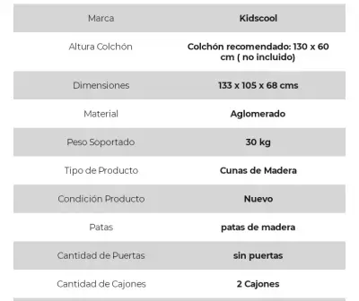 Cuna blanca con cajones - miniatura 2