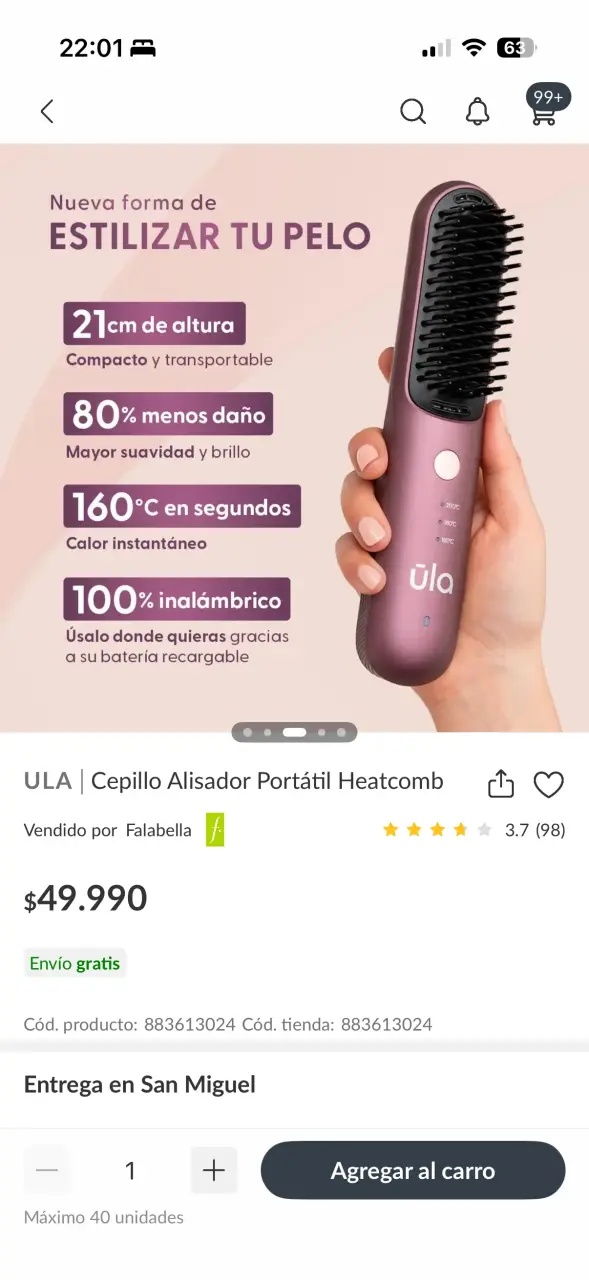 Cepillo alisador portátil ULA - 3