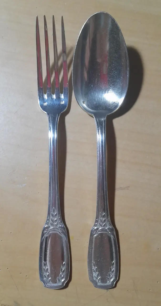 Juego de cubiertos bañados de plata vintage - 4