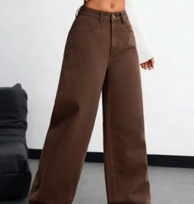 Pantalones wide Leg mujer, talla 36!! Nuevos - 1