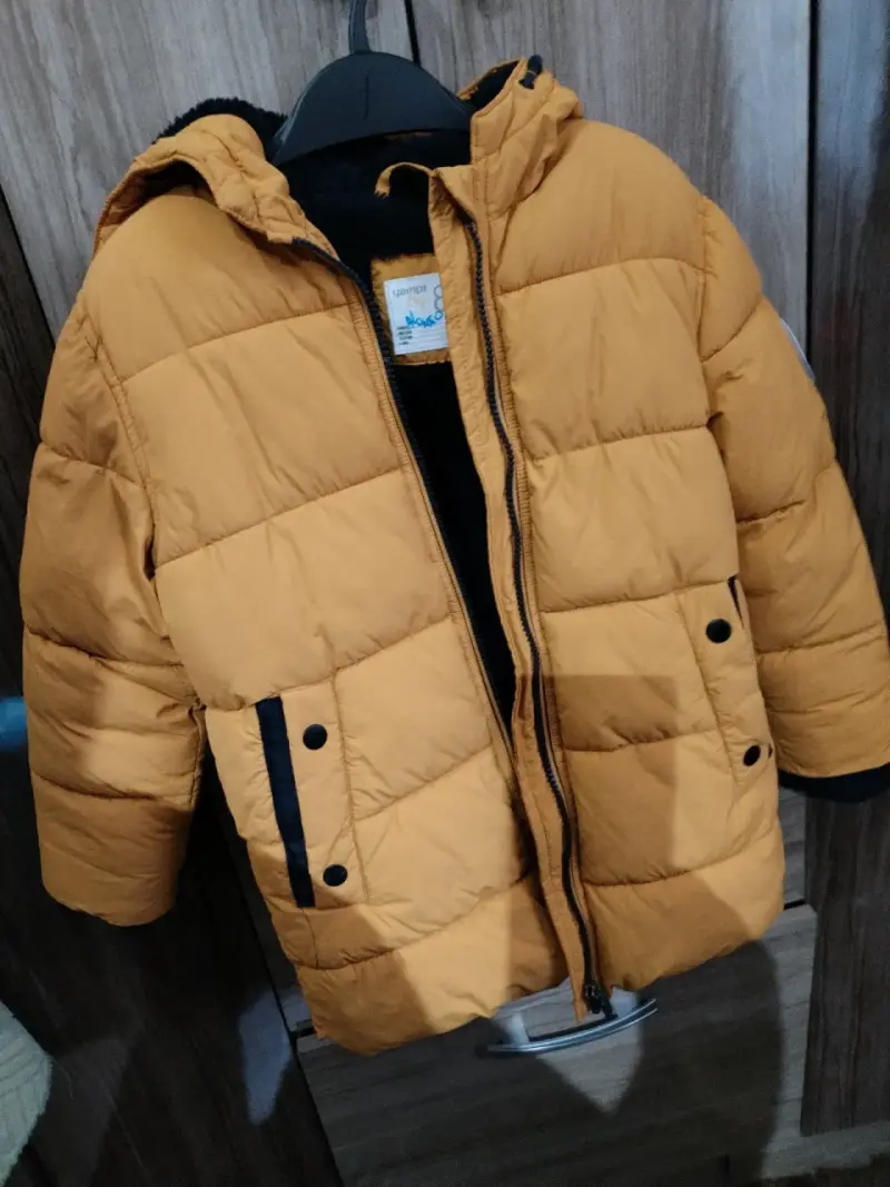 Chaqueta acolchada amarilla niño - 1
