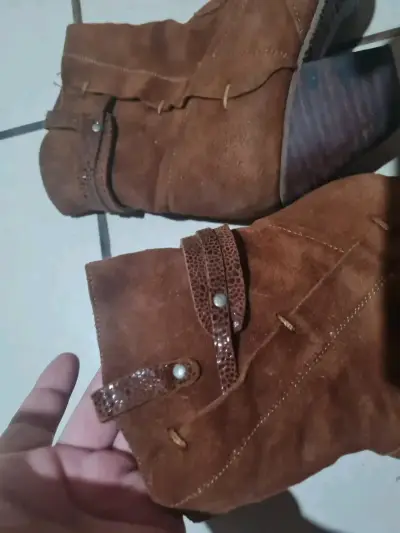 Botines de mujer marrones - miniatura 2