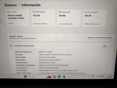 Notebook HP ProBook 440 G10 16 GB RAM-I5 13°Gen - miniatura 4