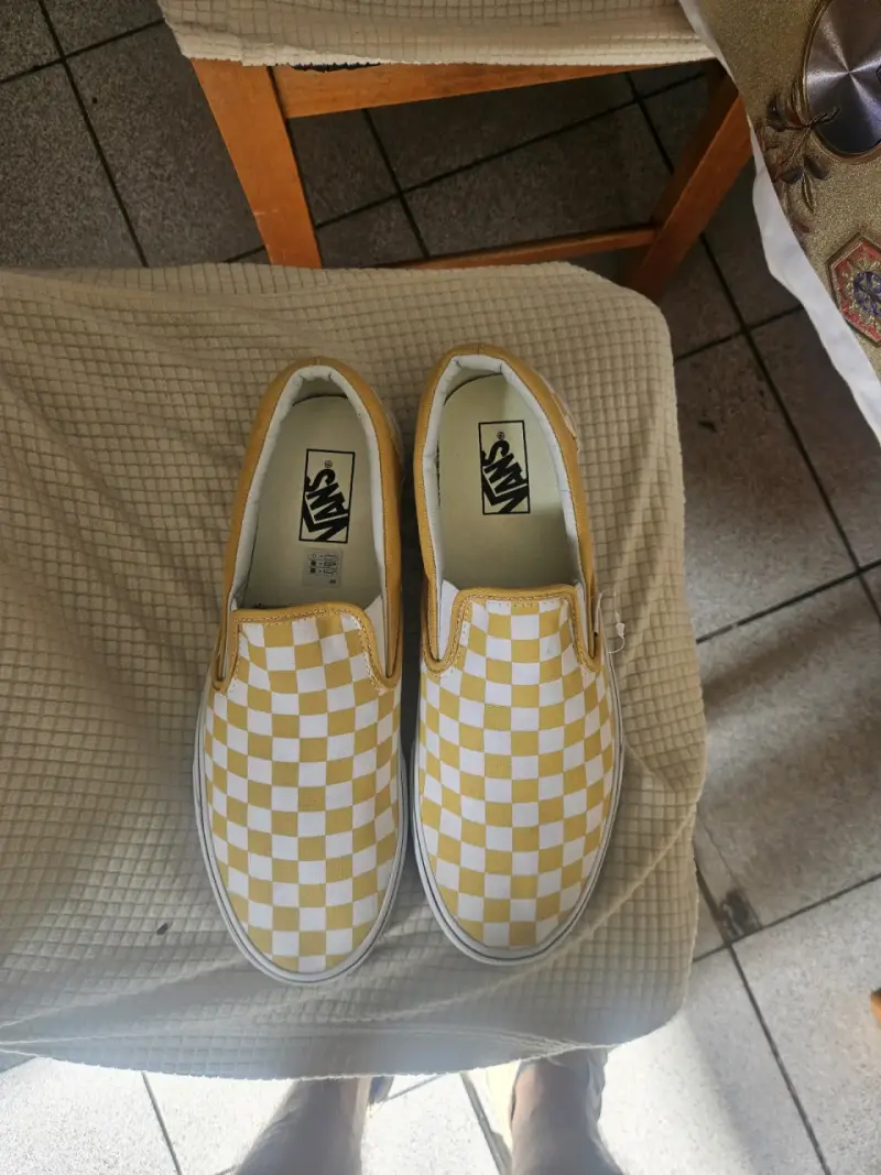 Zapatillas slip-on a cuadros - 1