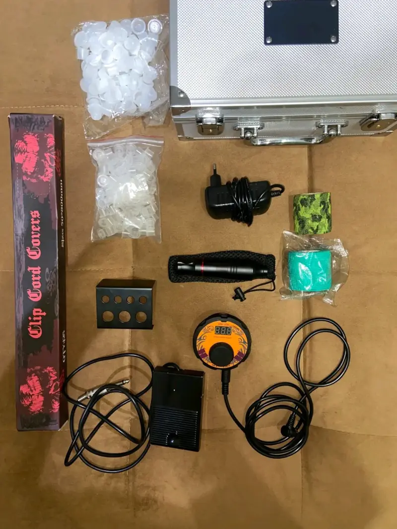 Kit de máquina de tatuaje completo - 1
