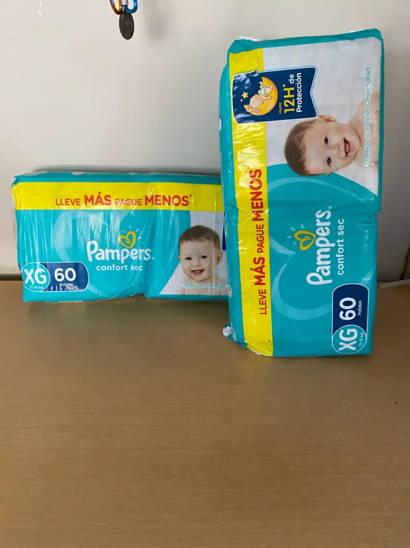 Pañales Pampers XG 60 unidades
